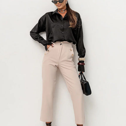 LaBalancia Women's Professional Trousers with Stretch Fabric & Pockets