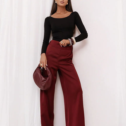 LaBalancia Women's Professional Trousers with Stretch Fabric & Pockets