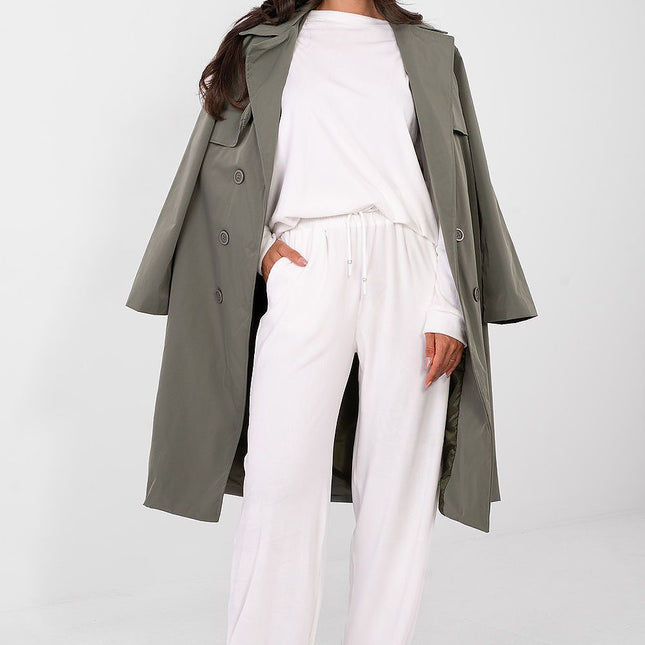 Womens Velour Hoodie And Trousers Set High Waist Cotton Polyester - Très Elite