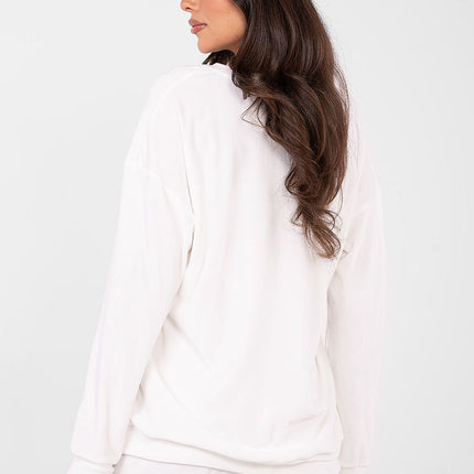 Womens Velour Hoodie And Trousers Set High Waist Cotton Polyester - Très Elite