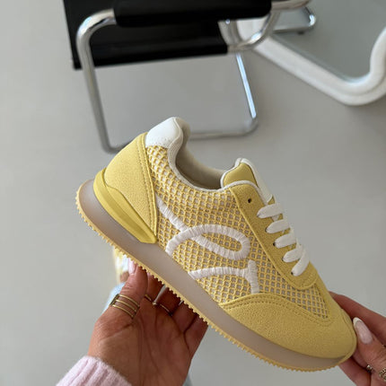 Women's Eco Leather And Textile Sport Shoes With Removable Insole - Très Elite