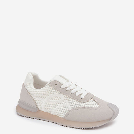 Women's Eco Leather And Textile Sport Shoes With Removable Insole - Très Elite