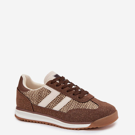Women's Eco Leather And Textile Sport Shoes With Removable Insole - Très Elite