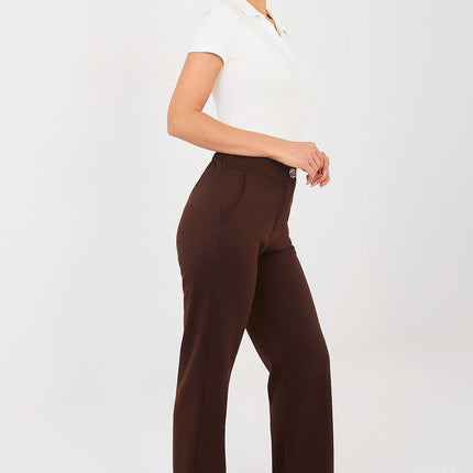 Rue Paris Women's Professional Trousers with Tailored Fit and Stretch