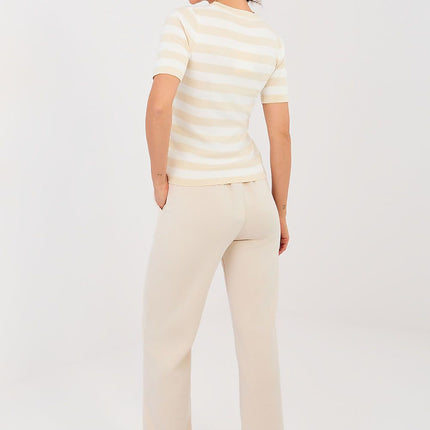 Rue Paris Women's Professional Trousers with Tailored Fit and Stretch
