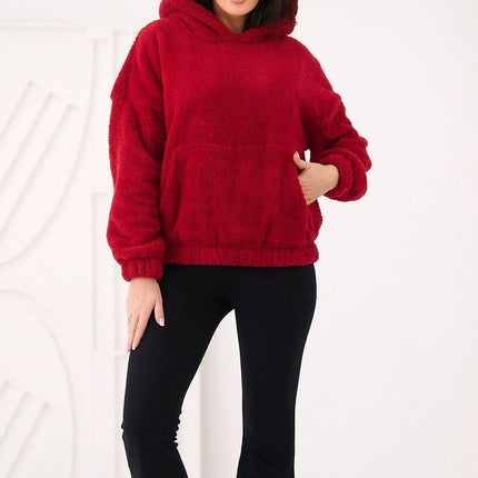 Womens Teddy Bear Sweatshirt Hooded Casual Long Sleeve Polyester - Très Elite