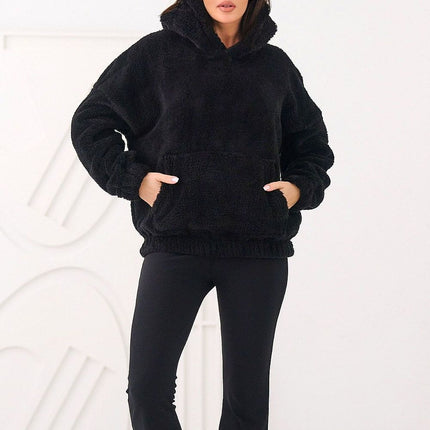 Womens Teddy Bear Sweatshirt Hooded Casual Long Sleeve Polyester - Très Elite