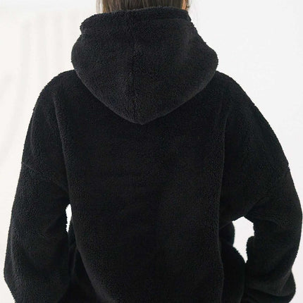 Womens Teddy Bear Sweatshirt Hooded Casual Long Sleeve Polyester - Très Elite