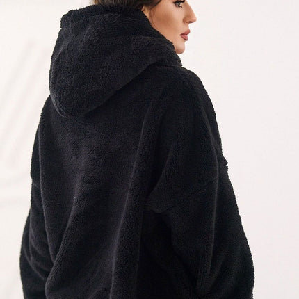 Womens Teddy Bear Sweatshirt Hooded Casual Long Sleeve Polyester - Très Elite