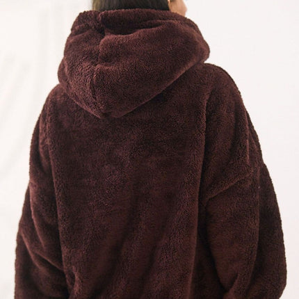 Womens Teddy Bear Sweatshirt Hooded Casual Long Sleeve Polyester - Très Elite