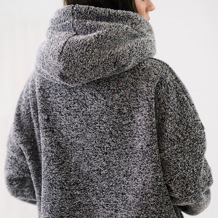 Womens Teddy Bear Sweatshirt Hooded Casual Long Sleeve Polyester - Très Elite