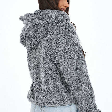 Casual Womens Teddy Bear Fleece Polyester Sweatshirt - Très Elite