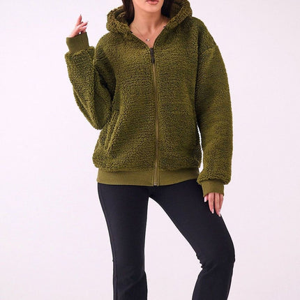 Womens Hooded Sweatshirt Sheep Style Long Sleeve Casual Polyester - Très Elite