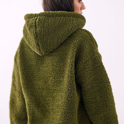 Womens Hooded Sweatshirt Sheep Style Long Sleeve Casual Polyester - Très Elite