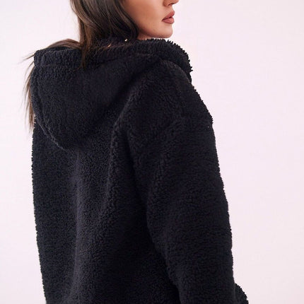 Womens Hooded Sweatshirt Sheep Style Long Sleeve Casual Polyester - Très Elite