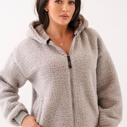 Womens Hooded Sweatshirt Sheep Style Long Sleeve Casual Polyester - Très Elite