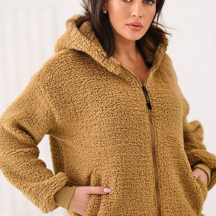 Womens Hooded Sweatshirt Sheep Style Long Sleeve Casual Polyester - Très Elite