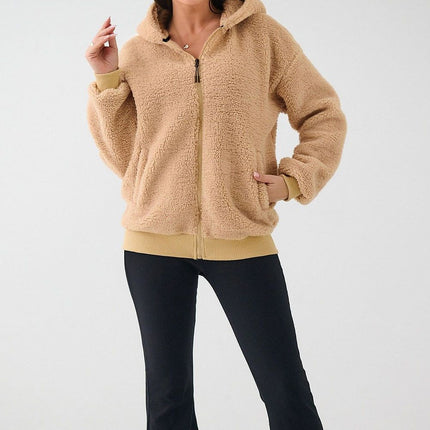 Womens Hooded Sweatshirt Sheep Style Long Sleeve Casual Polyester - Très Elite