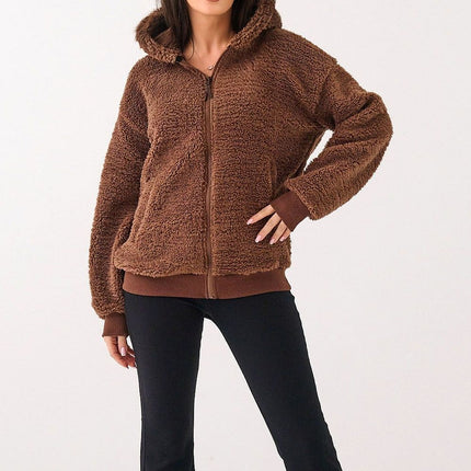 Womens Hooded Sweatshirt Sheep Style Long Sleeve Casual Polyester - Très Elite