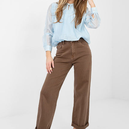 Elegant Womens Blouse With Elastic Hem For Work And Formal Wear - Très Elite