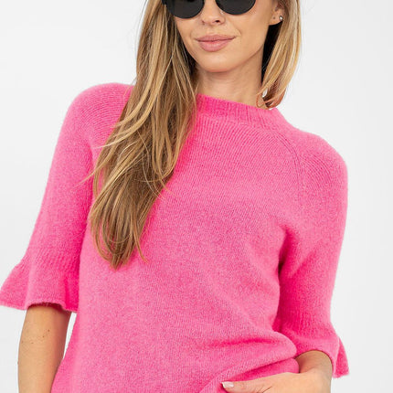 Italy Moda Professional Lightweight Knit Jumper with Ribbed Cuffs