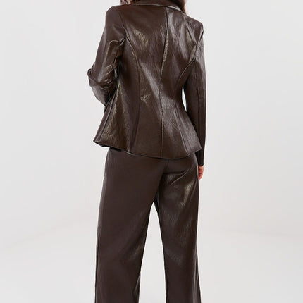 Italy Moda Women's Professional Trousers with Stretch Fabric and Pocke