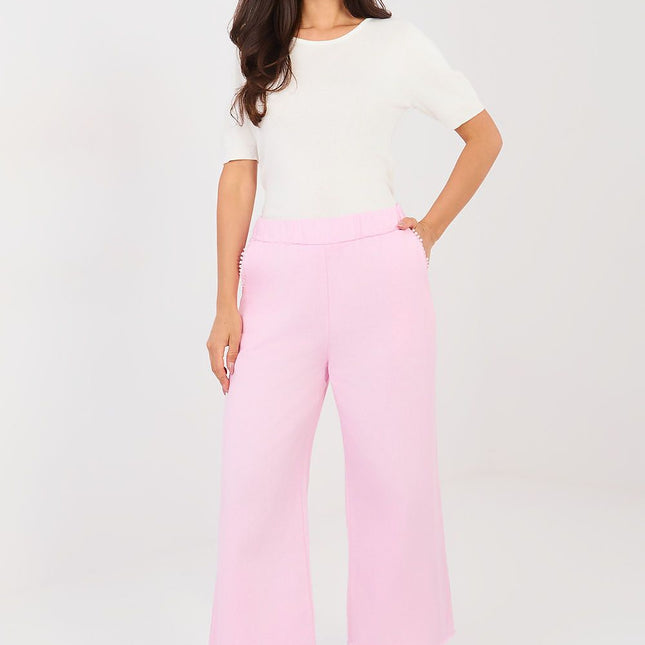 Italy Moda Women's Professional Trousers with Stretch Fabric and Pocke