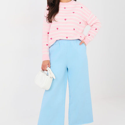 Italy Moda Women's Professional Trousers with Stretch Fabric and Pocke