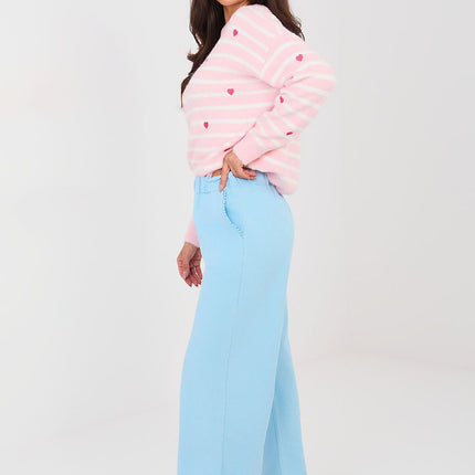 Italy Moda Women's Professional Trousers with Stretch Fabric and Pocke
