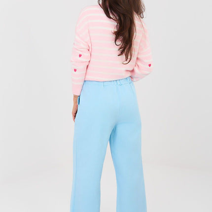 Italy Moda Women's Professional Trousers with Stretch Fabric and Pocke