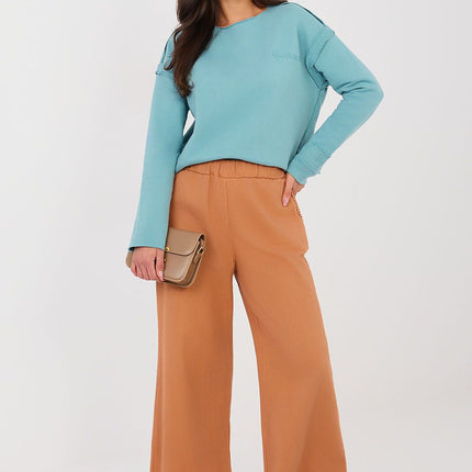 Italy Moda Women's Professional Trousers with Stretch Fabric and Pocke