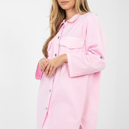Daydress Cotton Button Up Shirt Dress With Classic Collar And Loose Fit Elastane - Très Elite
