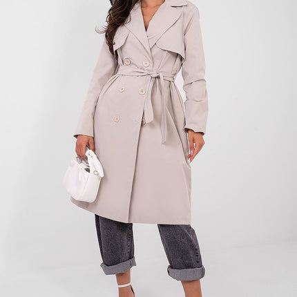 Stylish Womens Trench Coat Casual Workwear For Autumn Winter Spring - Très Elite