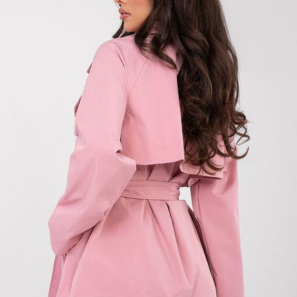 Womens Trench Coat Casual Style Short Length For Fall To Spring - Très Elite