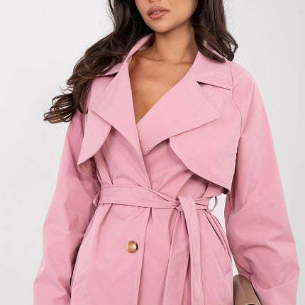 Womens Trench Coat Casual Style Short Length For Fall To Spring - Très Elite