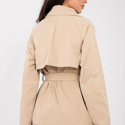 Womens Trench Coat Casual Style Short Length For Fall To Spring - Très Elite