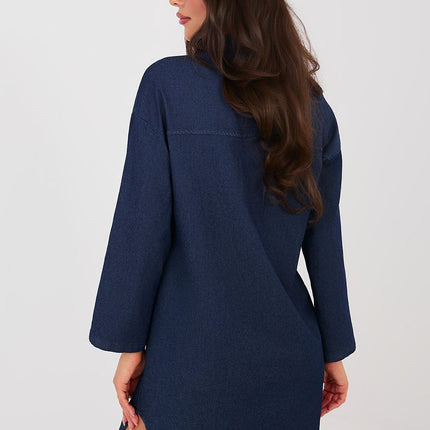 Daydress Shirt Dress With Cotton Elastane Classic Collar Timeless Style - Très Elite
