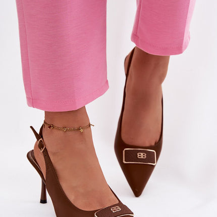 Elegant Textile High Heels With Pointed Toes And Stiletto Heels - Très Elite
