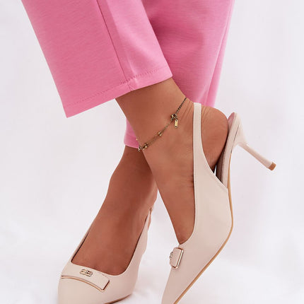 Elegant Textile High Heels With Pointed Toes And Stiletto Heels - Très Elite
