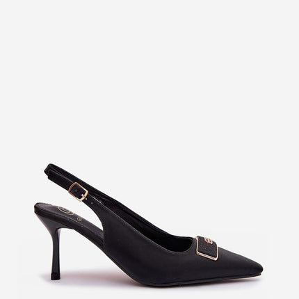 Elegant Textile High Heels With Pointed Toes And Stiletto Heels - Très Elite