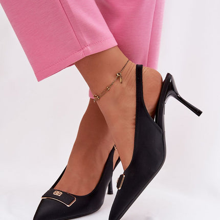 Elegant Textile High Heels With Pointed Toes And Stiletto Heels - Très Elite