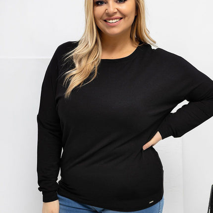 Plus Size Blouse Round Neckline Micro Modal Versatile Everyday Wear Casual - Très Elite