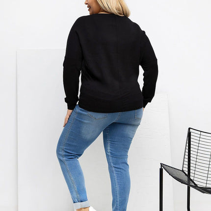 Plus Size Blouse Round Neckline Micro Modal Versatile Everyday Wear Casual - Très Elite