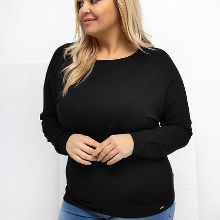 Plus Size Blouse Round Neckline Micro Modal Versatile Everyday Wear Casual - Très Elite