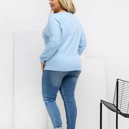 Plus Size Blouse Round Neckline Micro Modal Versatile Everyday Wear Casual - Très Elite