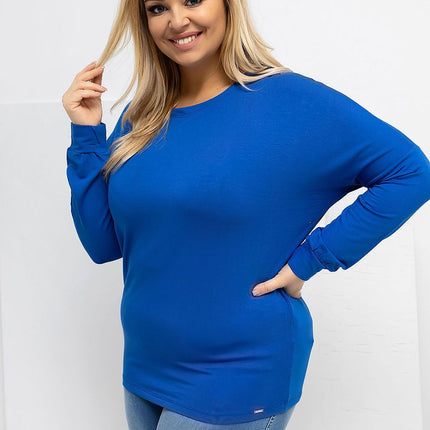 Plus Size Blouse Round Neckline Micro Modal Versatile Everyday Wear Casual - Très Elite