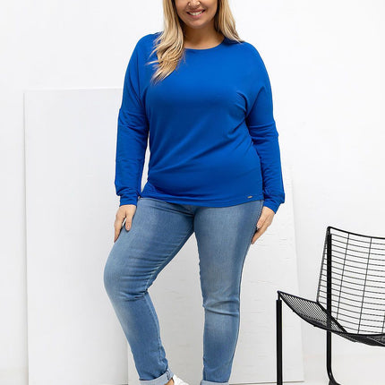 Plus Size Blouse Round Neckline Micro Modal Versatile Everyday Wear Casual - Très Elite