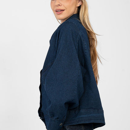 Womens Buttoned Denim Jacket For Casual Spring Summer Wear - Très Elite