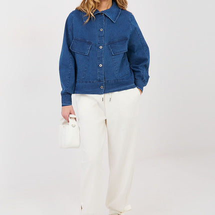 Womens Buttoned Denim Jacket For Casual Spring Summer Wear - Très Elite