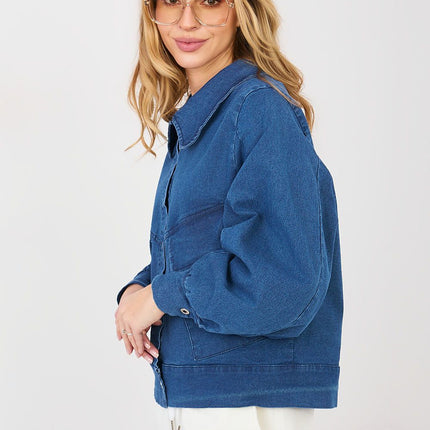 Womens Buttoned Denim Jacket For Casual Spring Summer Wear - Très Elite